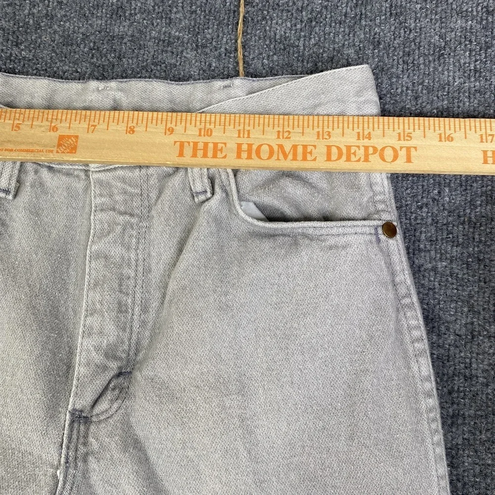 Vintage Wrangler Jeans Mens 30x30 Gray Straight Leg Light Wash Denim USA 9366GRY